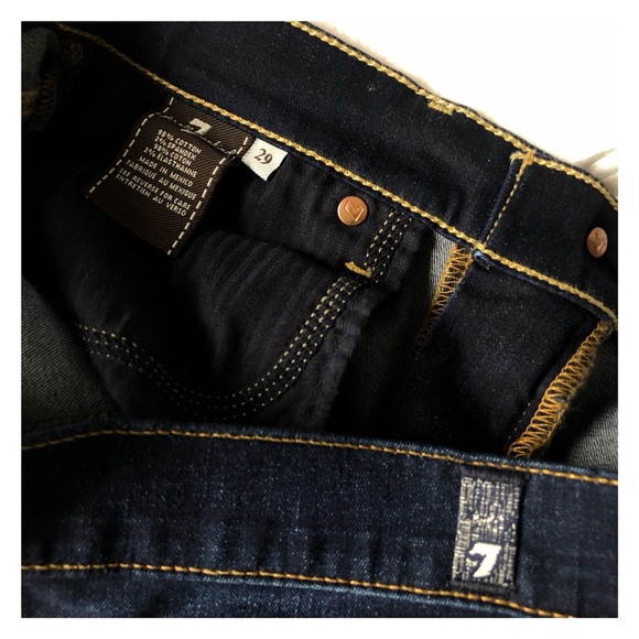7 SEVEN FOR ALL MANKIND STRAIGHT LEG JEAN 29 - Picture 6 of 6